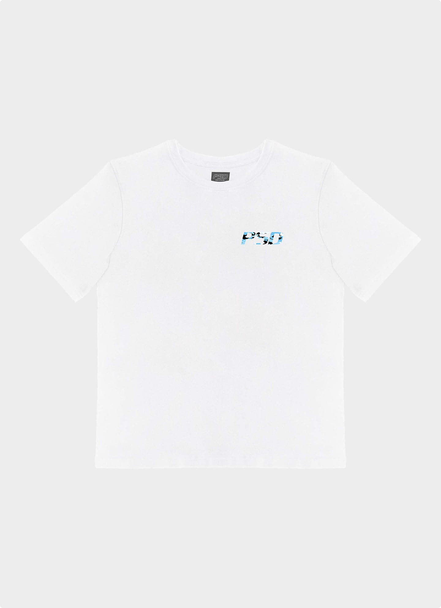 Blue Camo T-shirt (biały)