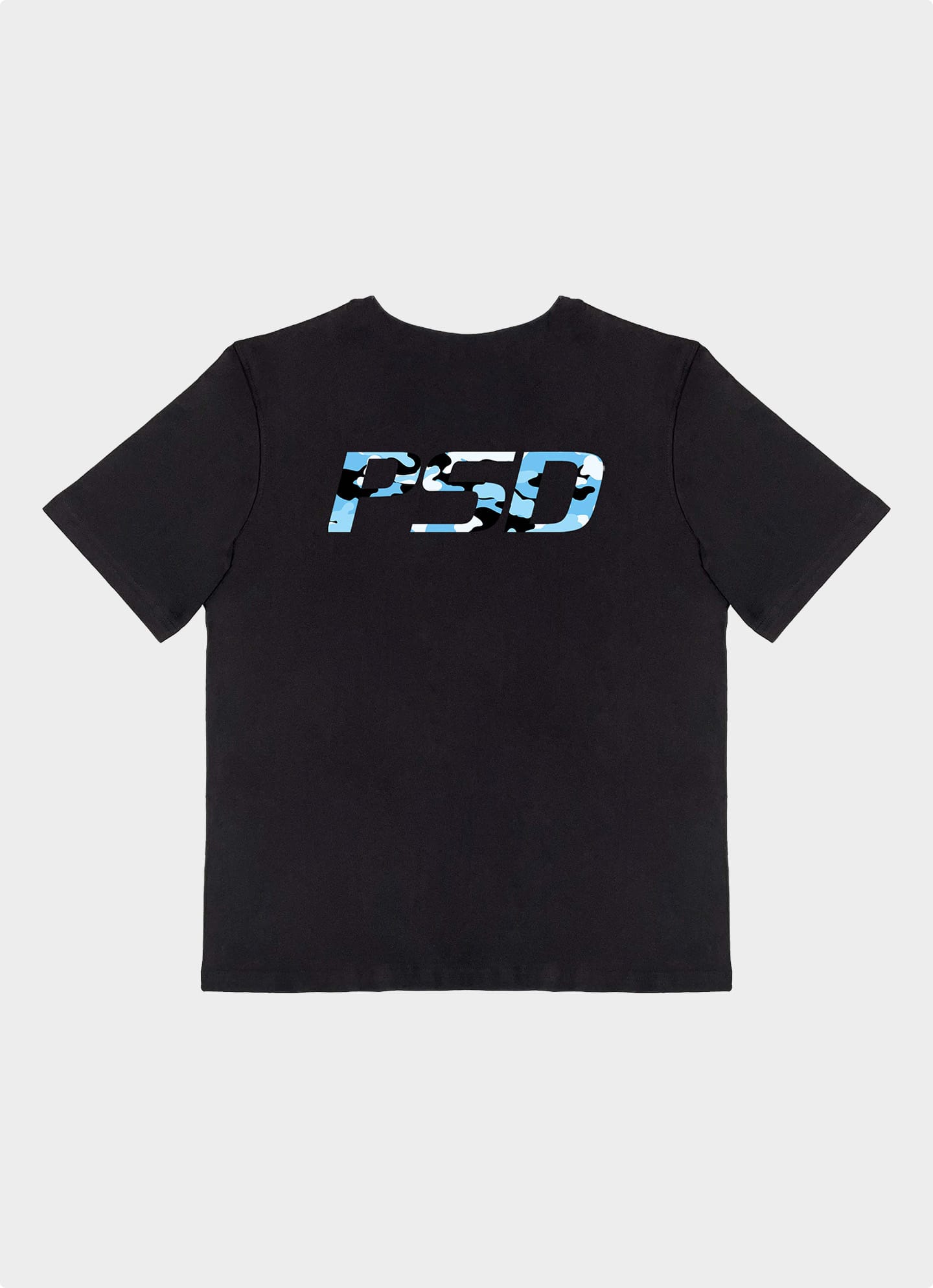 Blue Camo T-shirt (czarny)