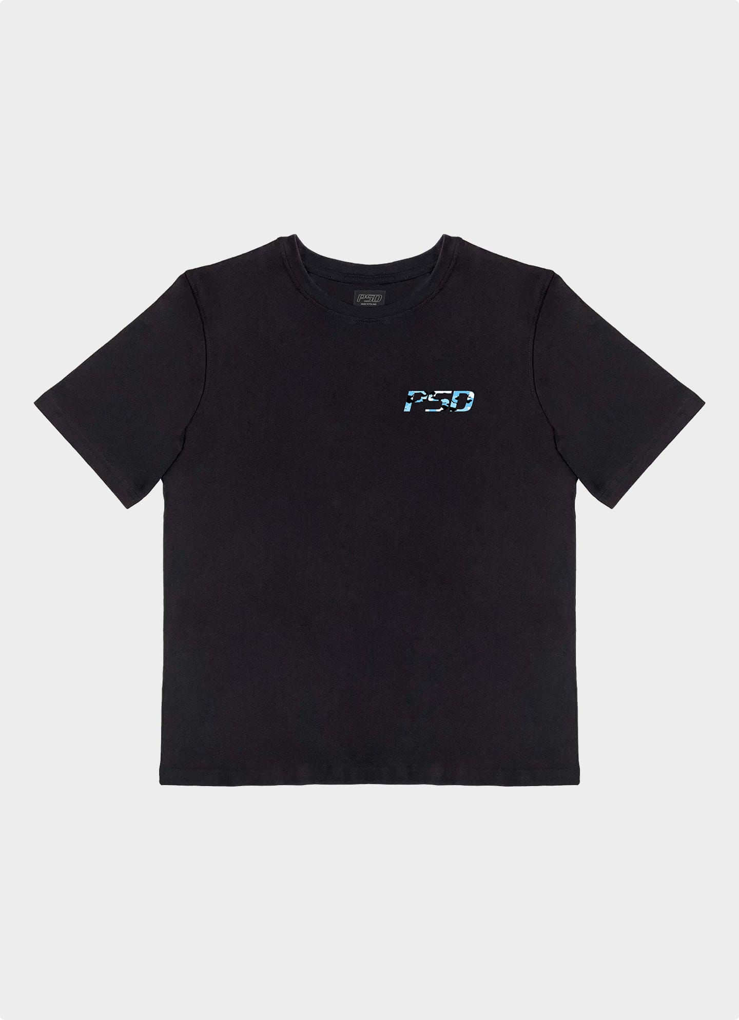 Blue Camo T-shirt (czarny)