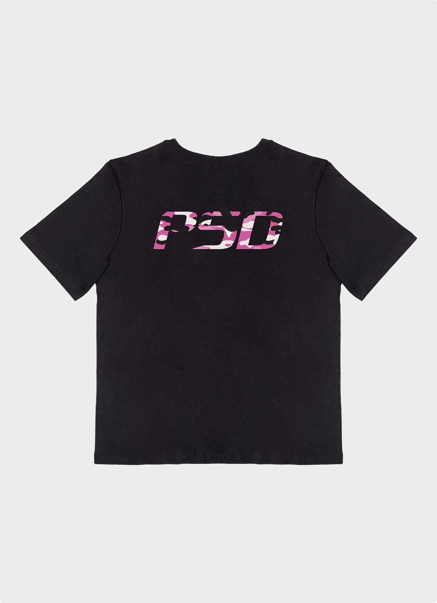 Pink Camo T-shirt (czarny)