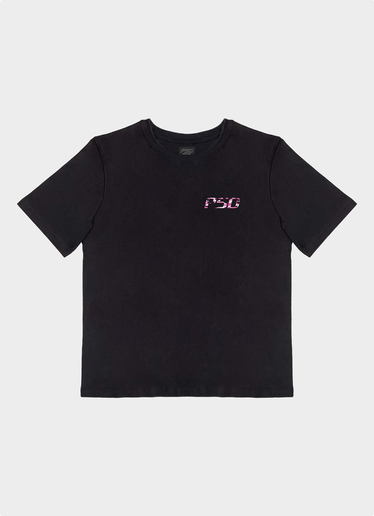 Pink Camo T-shirt (czarny)