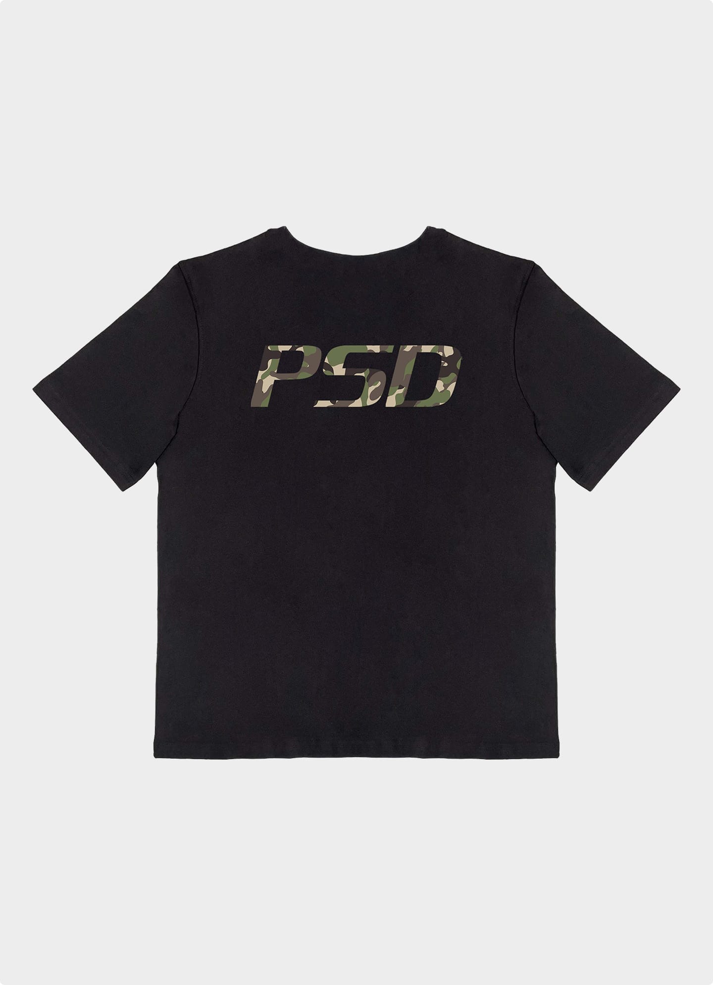 Camo T-shirt (czarny)